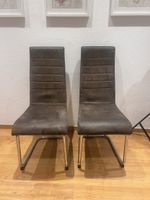 2 sedie moderne con struttura in metallo – comode e robuste