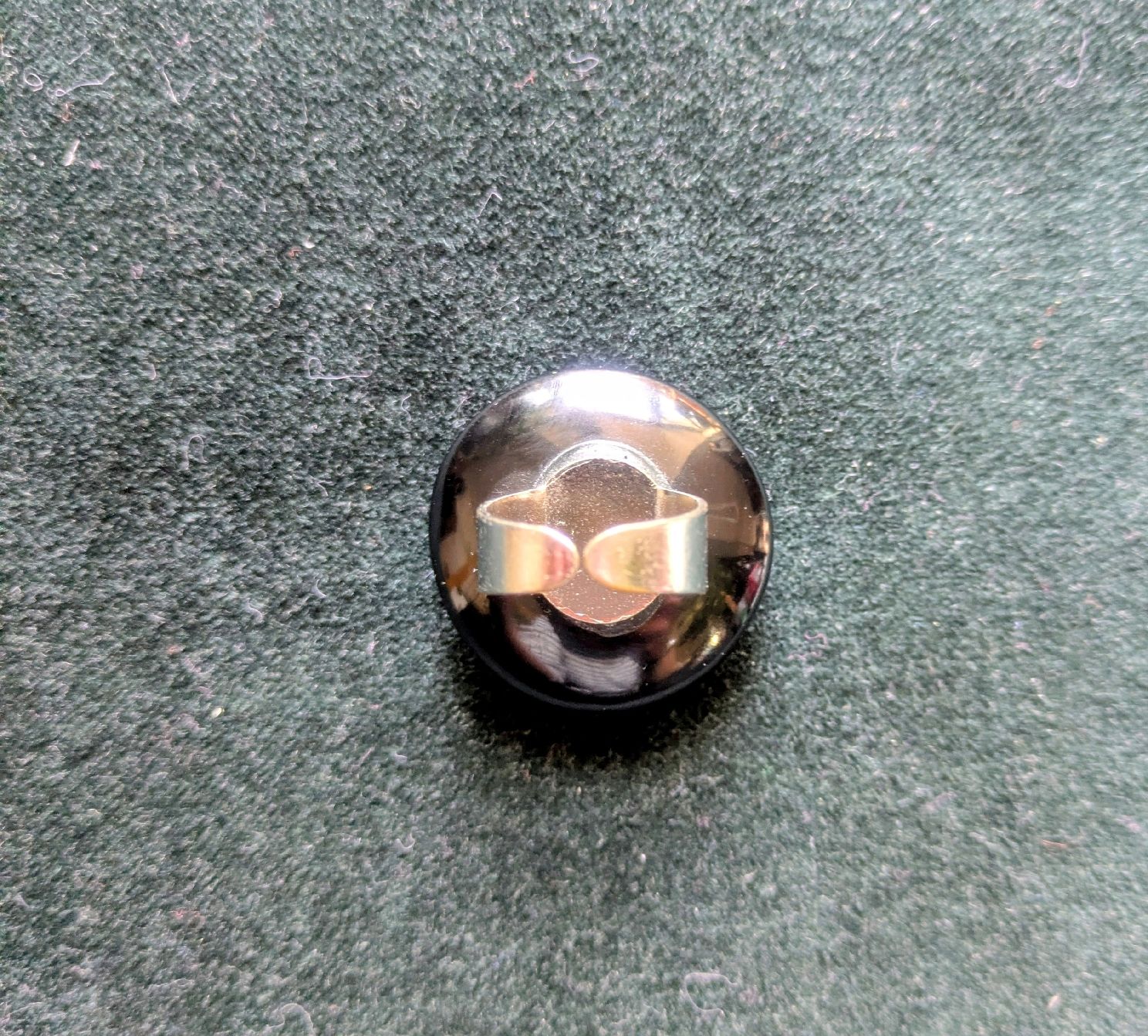 Anelli: Schwarzer Vintage Ring mit Silber, verstellbar – Usato da St. Gallen venduto da Jasik1 2