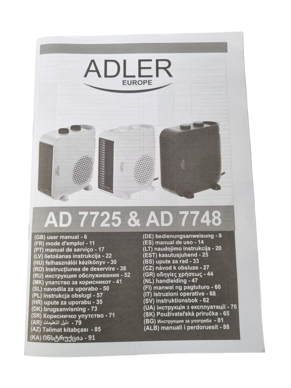 Radiatori: ADLER EUROPE Heizlüfter AD 7725 – Nuovo (secondo la descrizione) da Wangen b. Olten venduto da Restwert_Wangen 3