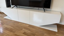 TV-Board weiss modern Design Lowboard guter Zustand