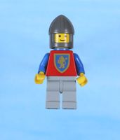 LEGO Minifigur Crusader Lion - Light Gray Legs Blue Plastic