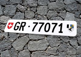 GR Autonummer/Kontrollschild