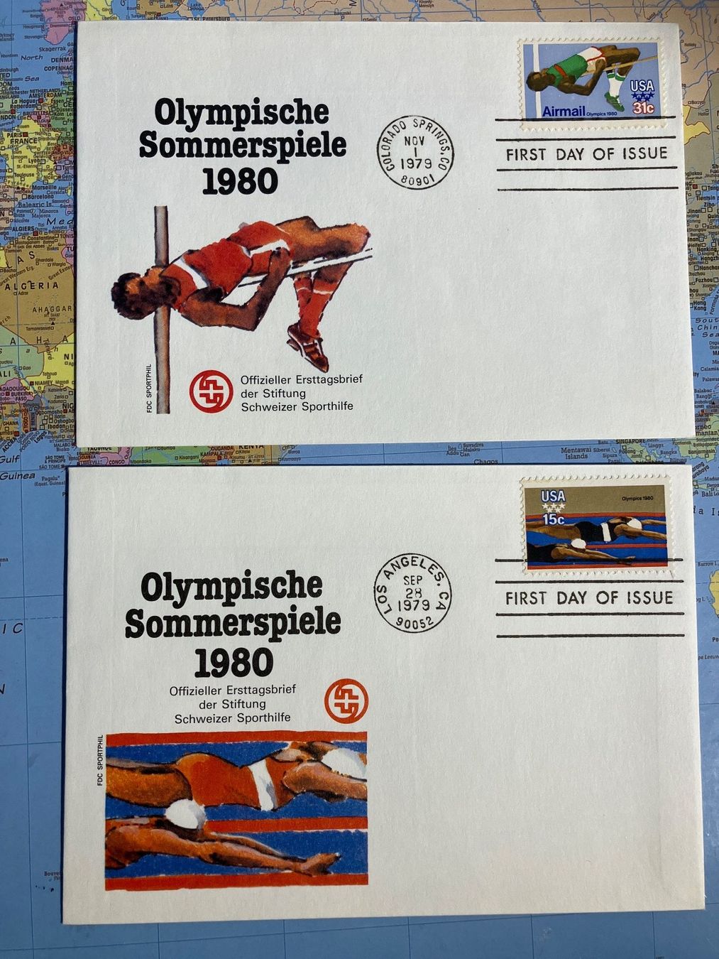 Tutti i francobolli: Olympische Sommerspiele  1980 – Nuovo (secondo la descrizione) da Cunter venduto da Bicasi58 2
