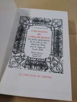 Chroniques de l'Oeil-de-Boeuf, Livre Club du Libraire 1965