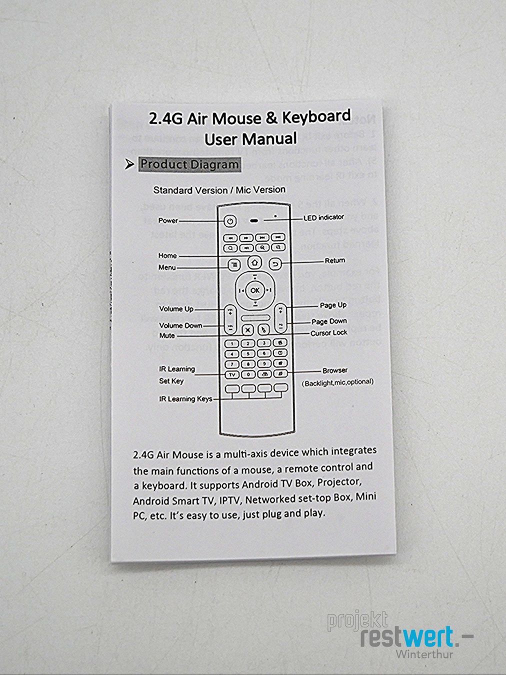 Telecomandi: MX3 Air Mouse Mini Keyboard Fernbedienung 2.4G – Nuovo (secondo la descrizione) da Winterthur venduto da Restwert_Winterthur 7