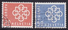 Satz SBK-Nr. 347-348 (Europa 1959) gestempelt