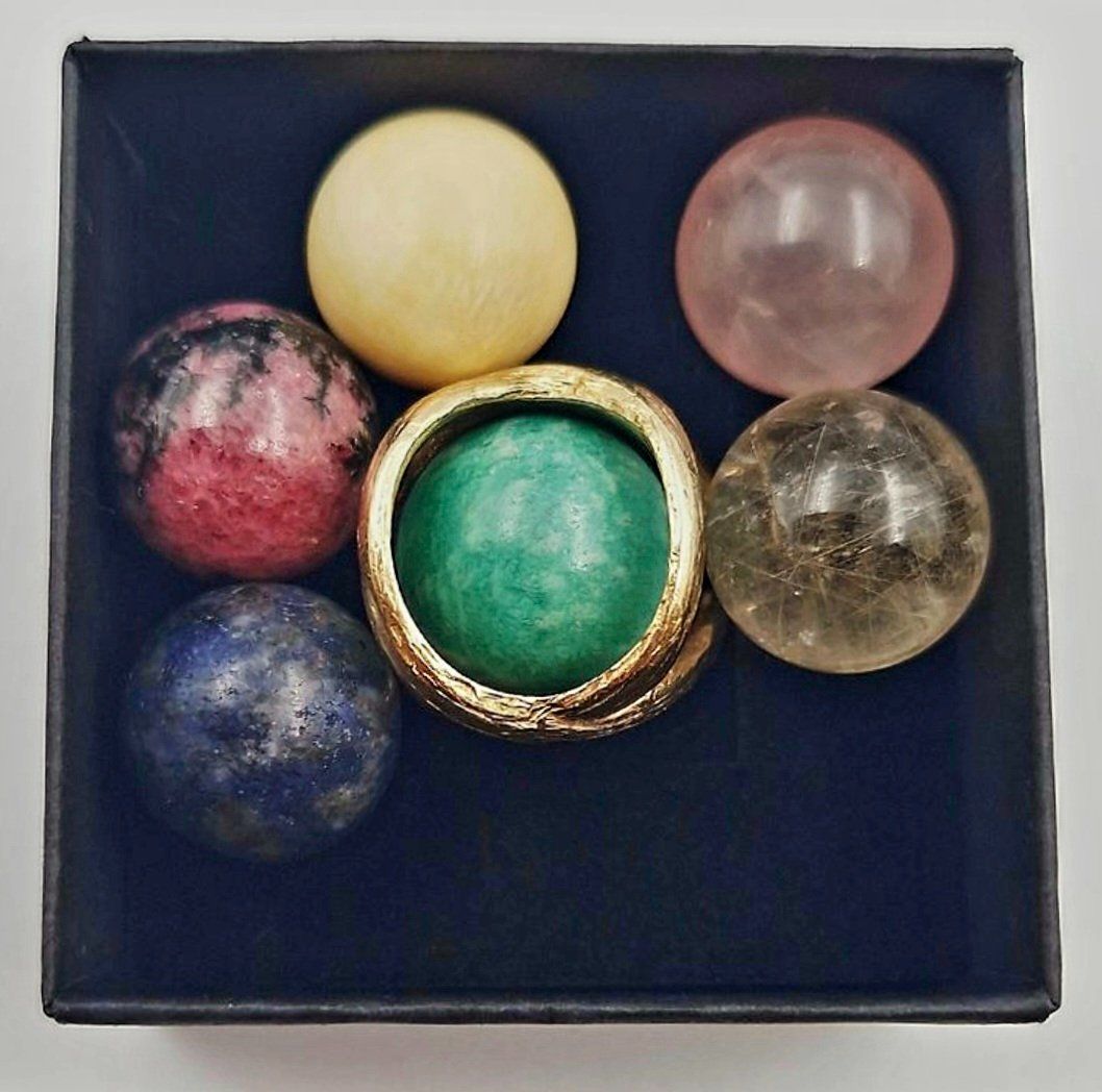 Gilbert Albert Anelli: Bague Gilbert Albert Or 18 carats Multi-billes – Usato da Clarens venduto da Rimany 6