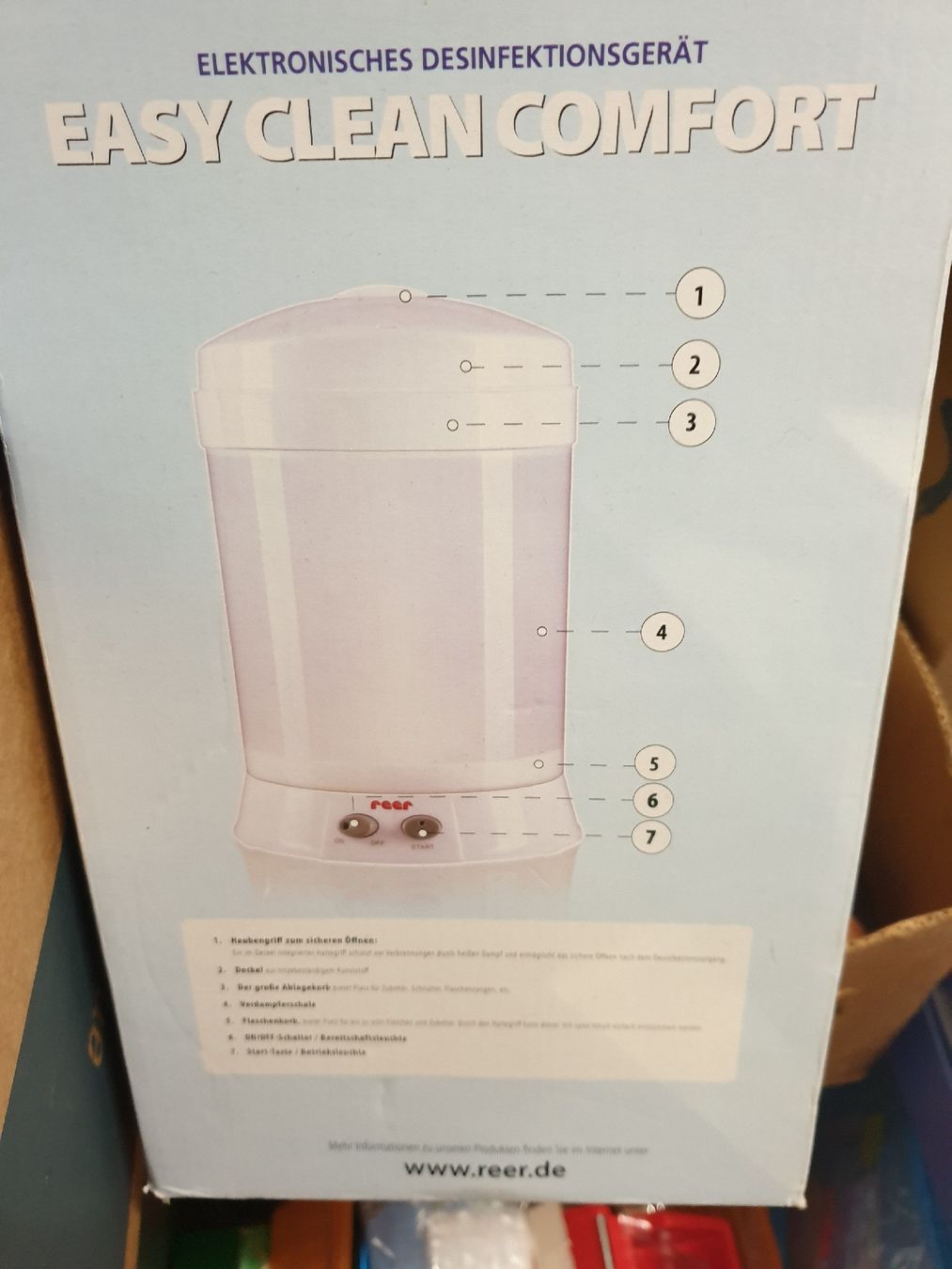 Reer Baby-Mahlzeiten: Sterilisator Schoppenflaschen – Neu und originalverpackt aus Wattwil von Girl2000