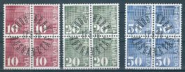 1970 Rollenmarken 10,20,50 ct mit Nr. ** & F.d.C.