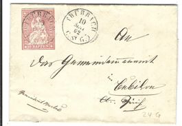 Brief Trübbach - Bubikon 1862