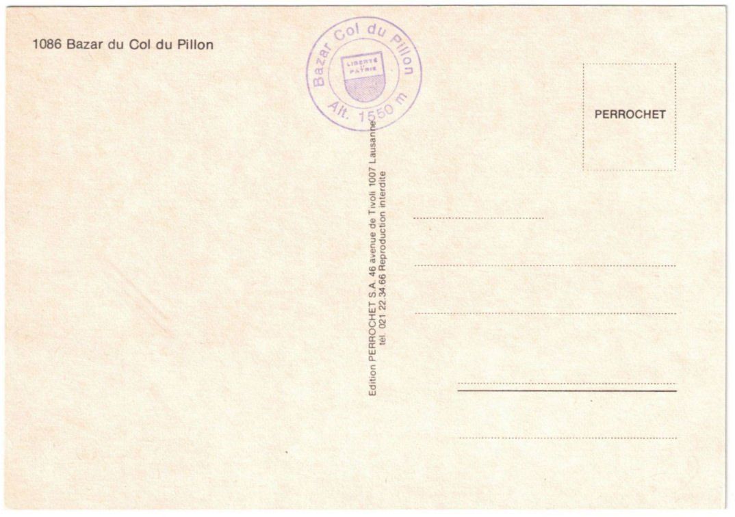 Cartoline postali: Col du Pillon - 4 Bild AK Col du Pillon – Usato da Binningen venduto da Mountainrider 1