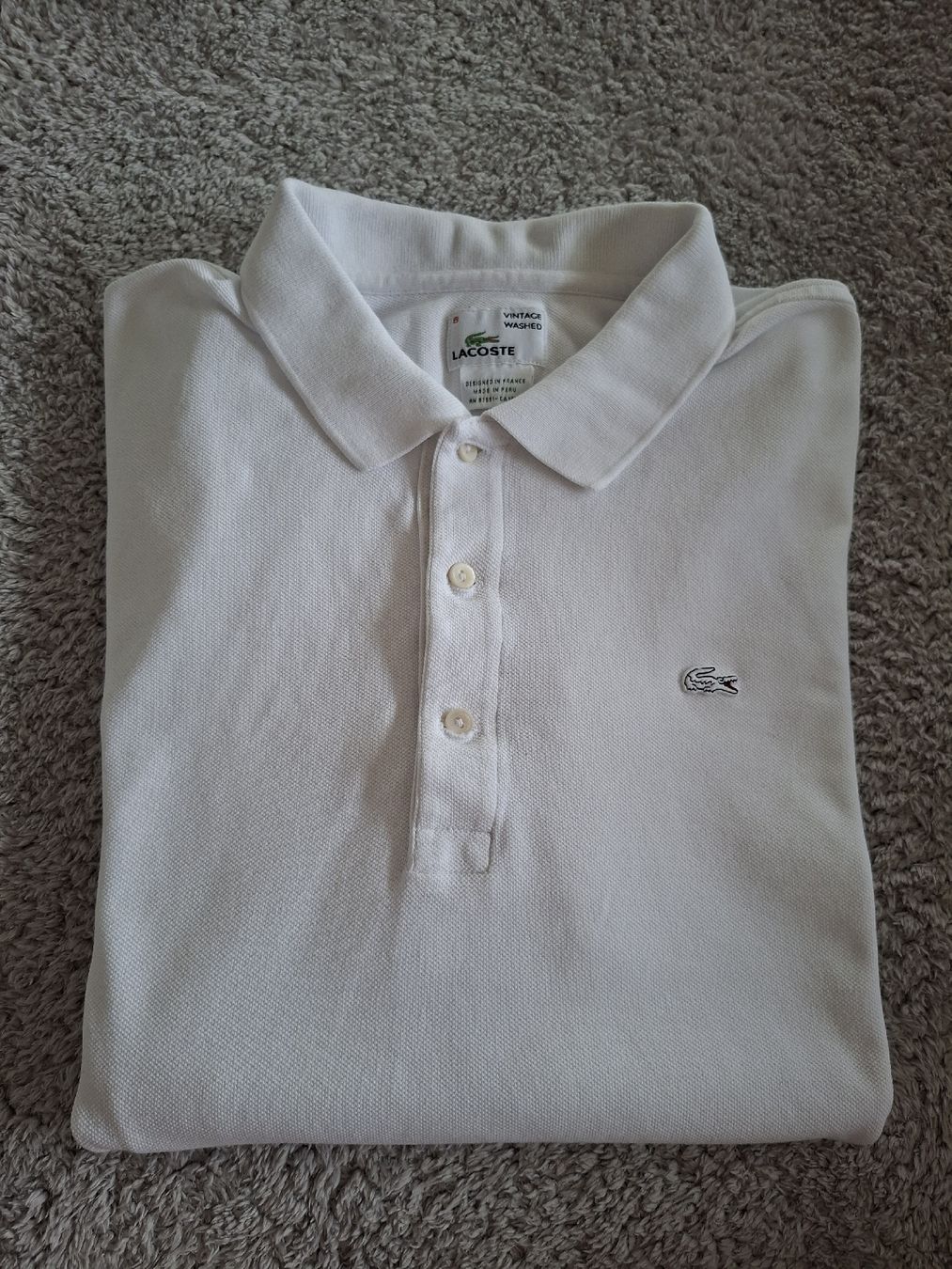Lacoste Polo-Shirts: Polo Lacoste blanc taille 6  – Gebraucht aus Renens VD von ser_j2fn