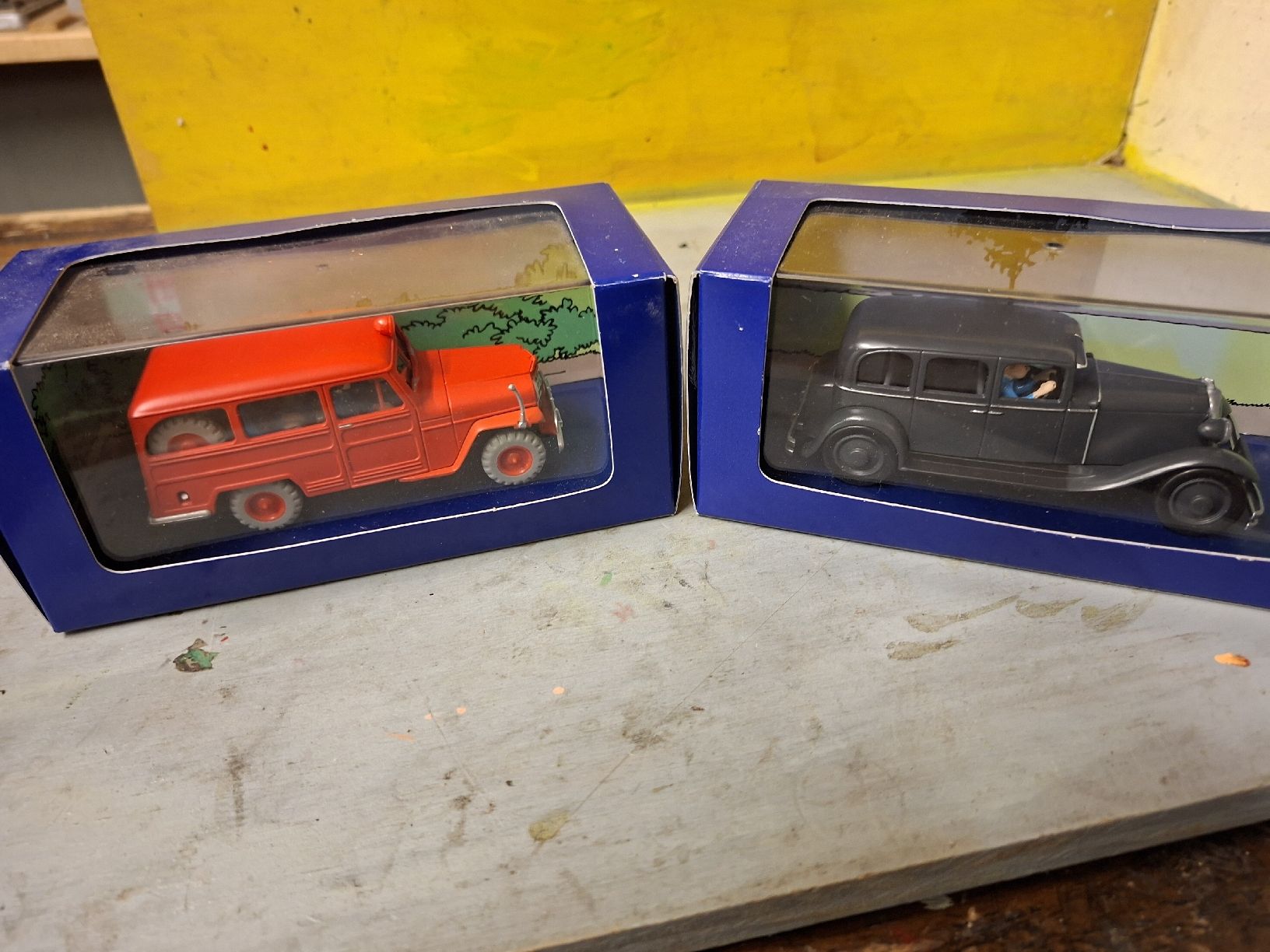 Modellini d'auto: 4 voitures collection Tintin – Nuovo e nell'imballaggio originale da Monthey venduto da Jmbois 3