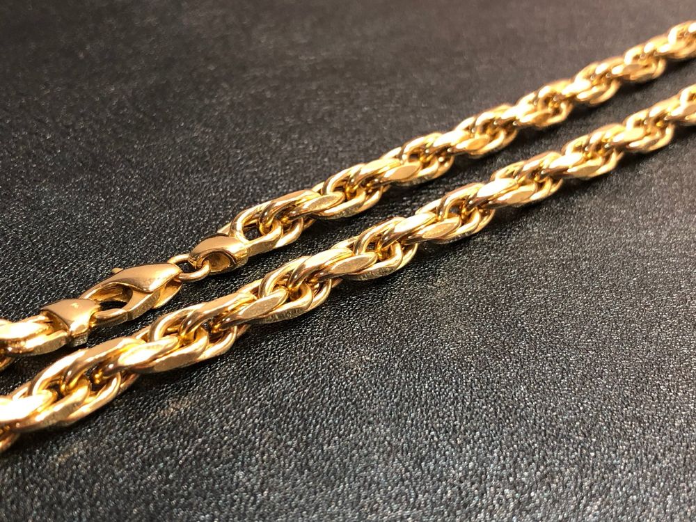 Catenine: Massive und elegante Damenkette aus 18 Karat Gelbgold Au 750 – Usato da Bern venduto da bombich 7