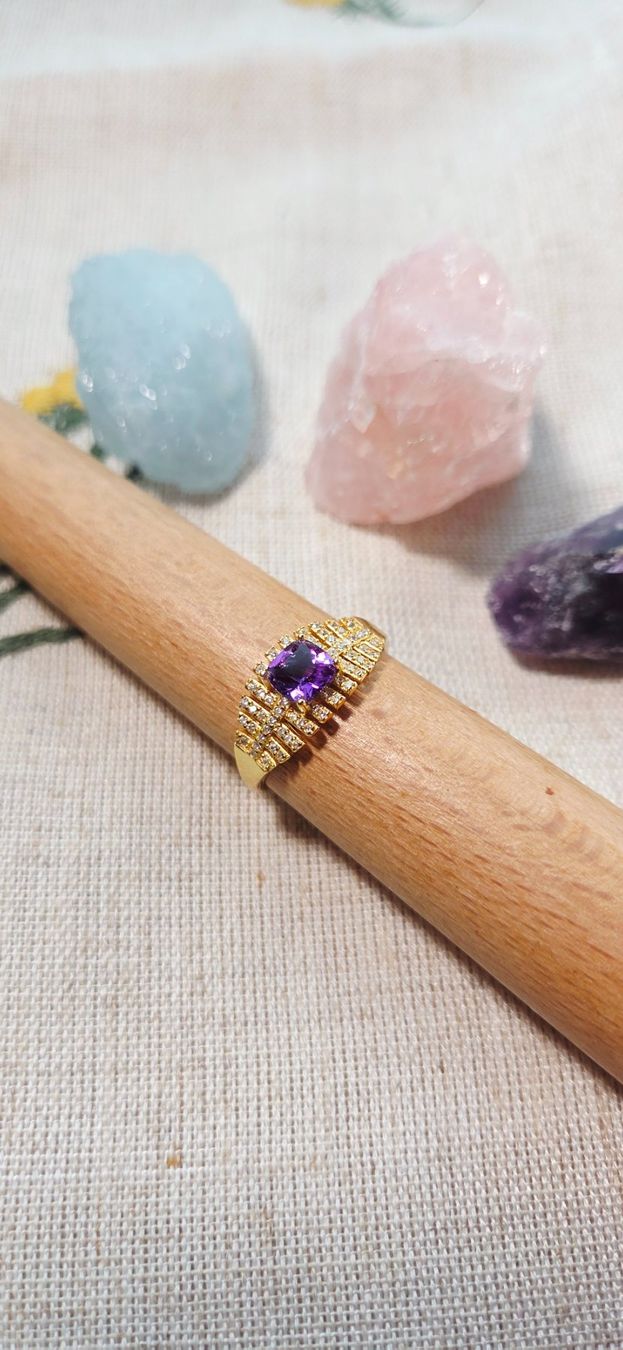 Anelli: NEW - S925 Amethyst Ring (Adjustable) – Nuovo (secondo la descrizione) da Zürich venduto da cin_wcf6 1