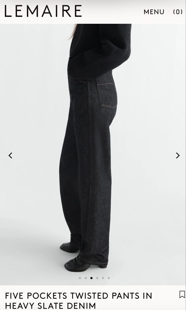 Lemaire Jeans: Lemaire Twisted pants – Usato da Bern venduto da flo_yc6p 6