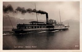 EVIAN Dampfer 1928 auf dem Genfersee