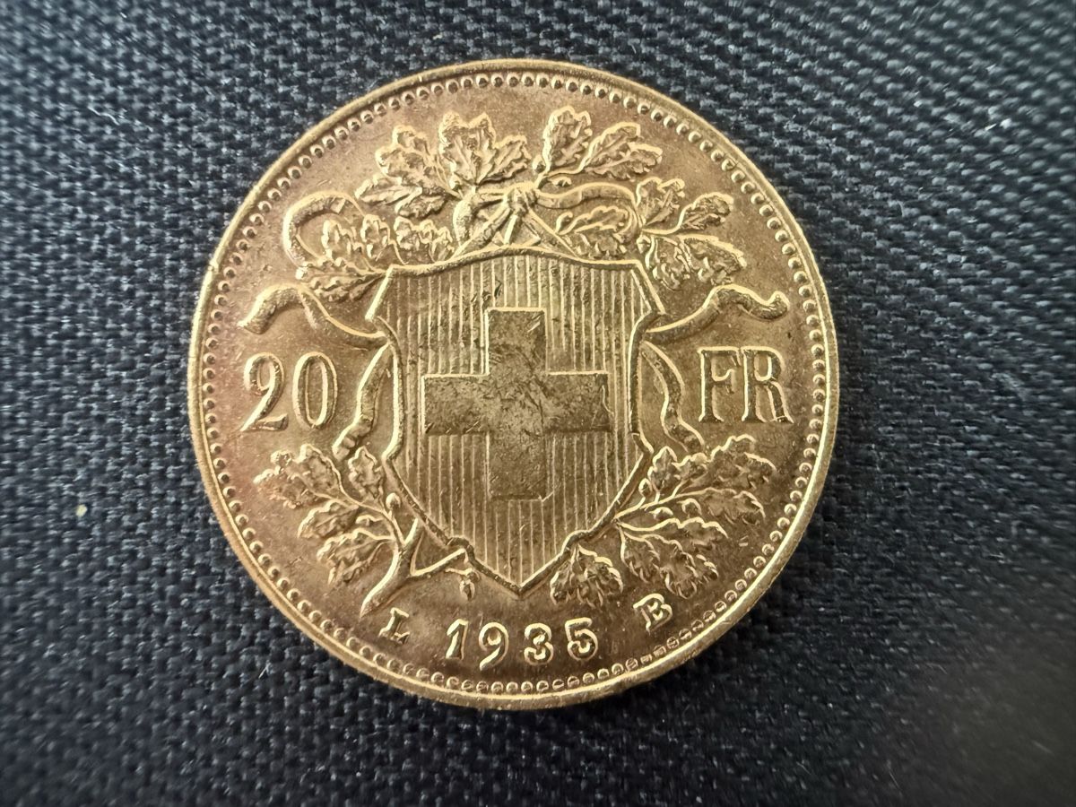 Alle Münzen: Gold Vreneli 20.- / 1935 B – Gebraucht aus Lommiswil von tomboy02
