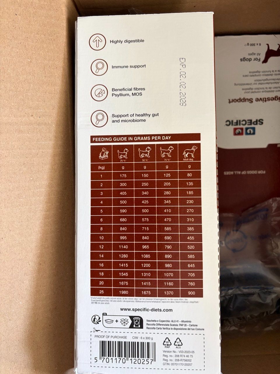 Mangimi: SPECIFIC Digestive Support CIW.  VET Diätfutter 300g – Nuovo e nell'imballaggio originale da Neuchâtel venduto da Roxy_777 2