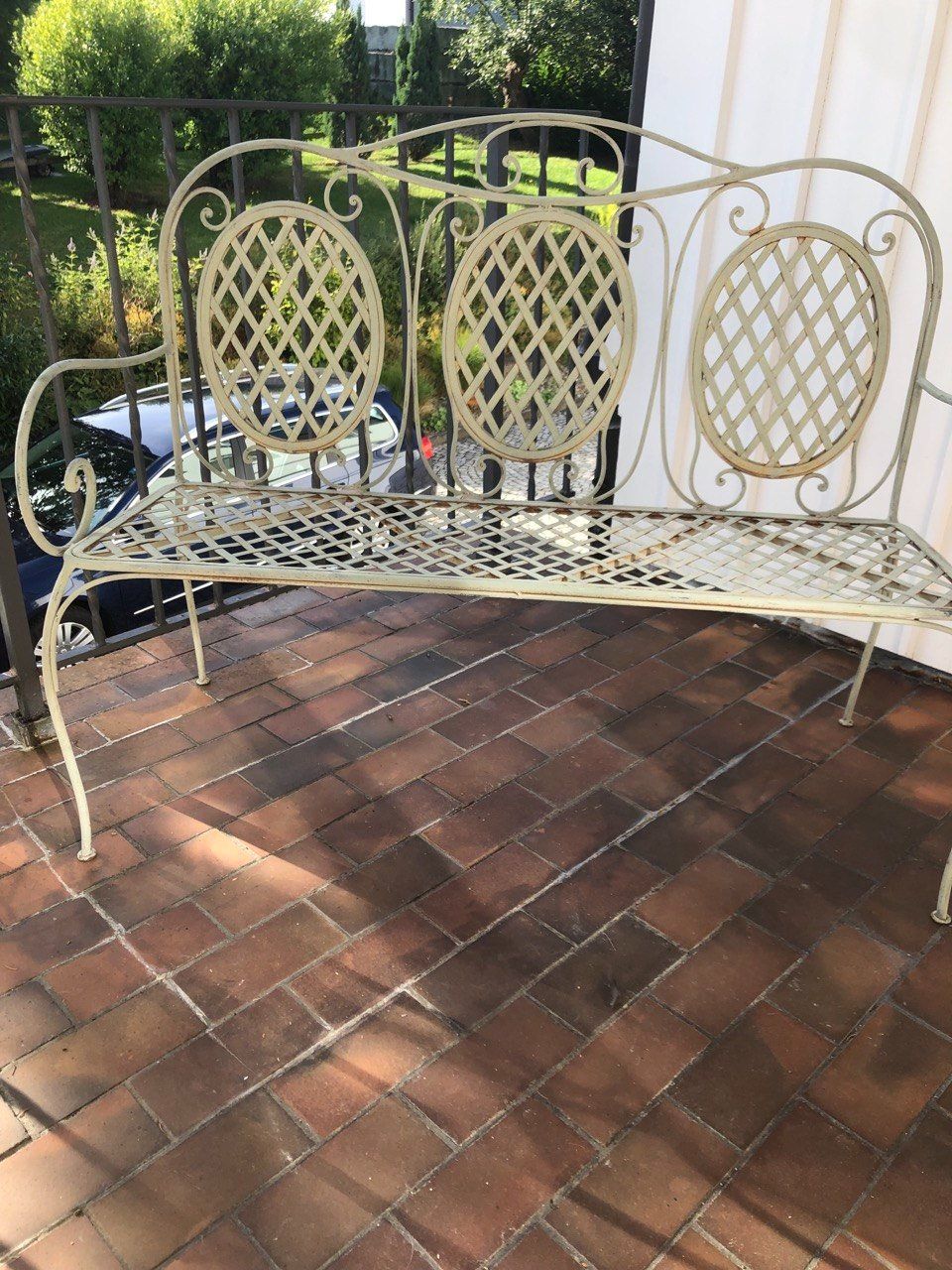 Bancs: Nostalgische Eisen-Garten Bank – D'occasion à Speicher par Ramtha1 2