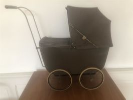 Puppenwagen Antik mehrfach verstellbar (75 x 32 x 64 cm)
