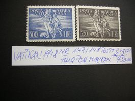 1948 VATIKAN FLUGPOST, Mi 147/148 postfrisch, Michel 750.00