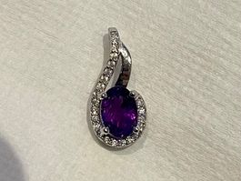 Amethyst Anhänger Silber 925 - Nr. T2