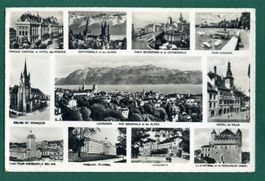 Lausanne, vue générale, 11 images, 1951, gelaufen