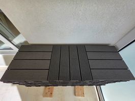 Dalles pour balcon JUMBO modèle Mood Carreau HPC Solid Gris