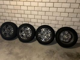 4x Original Toyota Alufelgen inkl. Continental Winterreifen