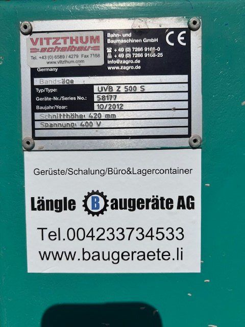 Sägen: Bandsäge/Steintrennsäge – Gebraucht aus Mauren von Fuerst1 2