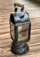 antike SBB CFF Karbitlampe Signallampe mit rotem Glas
