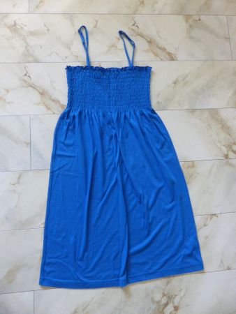 Sommer-/Strand- Kleid, blau, Gr. M (36-38)