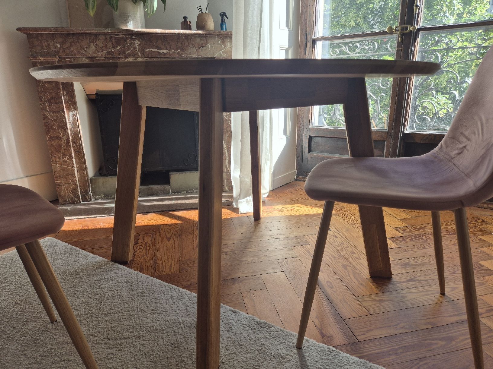 Tische: Table ronde en bois massif – Gebraucht aus Genève von cor_g6pf 1