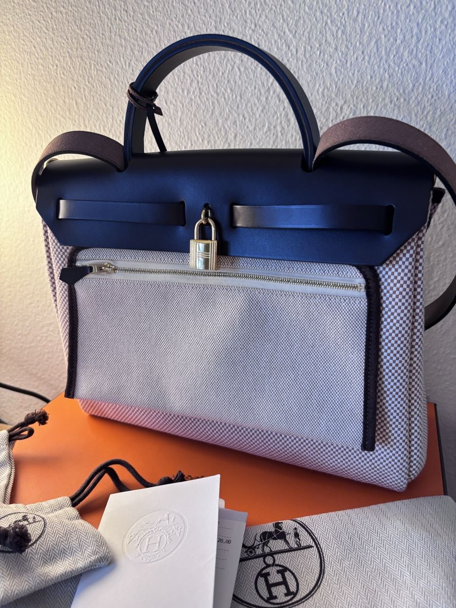 Hermès Borse: Hermès HERBAG ZIP 31 EN VACHE HUNTER ÉBÈNE – Nuovo (secondo la descrizione) da Cham venduto da ave_w8hz 4