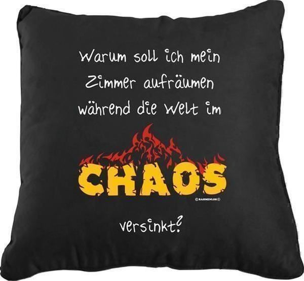 Kissen: Kissen - Chaos – Neu und originalverpackt aus Ennetbürgen von open24shop