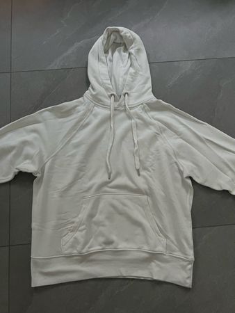 Felpa con cappuccio H&M bianca taglia XXS usata