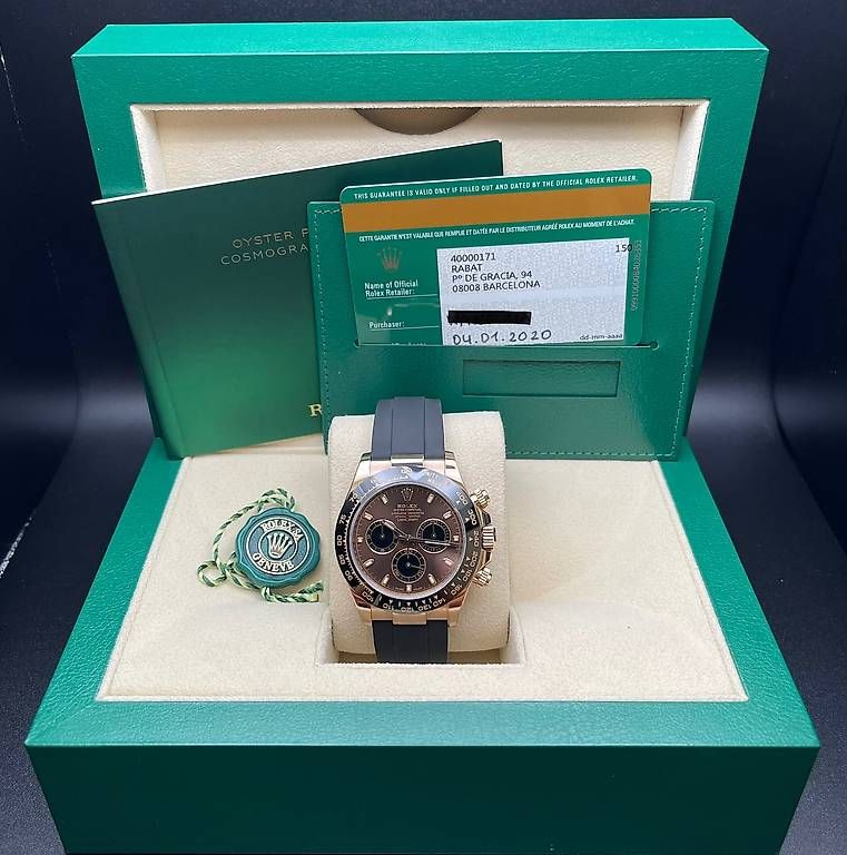 Rolex Uhren: Rolex Daytona Ref. 116515LN Oysterflex "Chocolate Dial" – Gebraucht aus Lugano von luganotopwatches 8