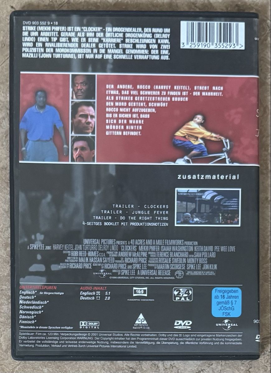 Tutti i DVDs: CLOCKERS – Nuovo (secondo la descrizione) da Dietikon venduto da AndreaSch01 1