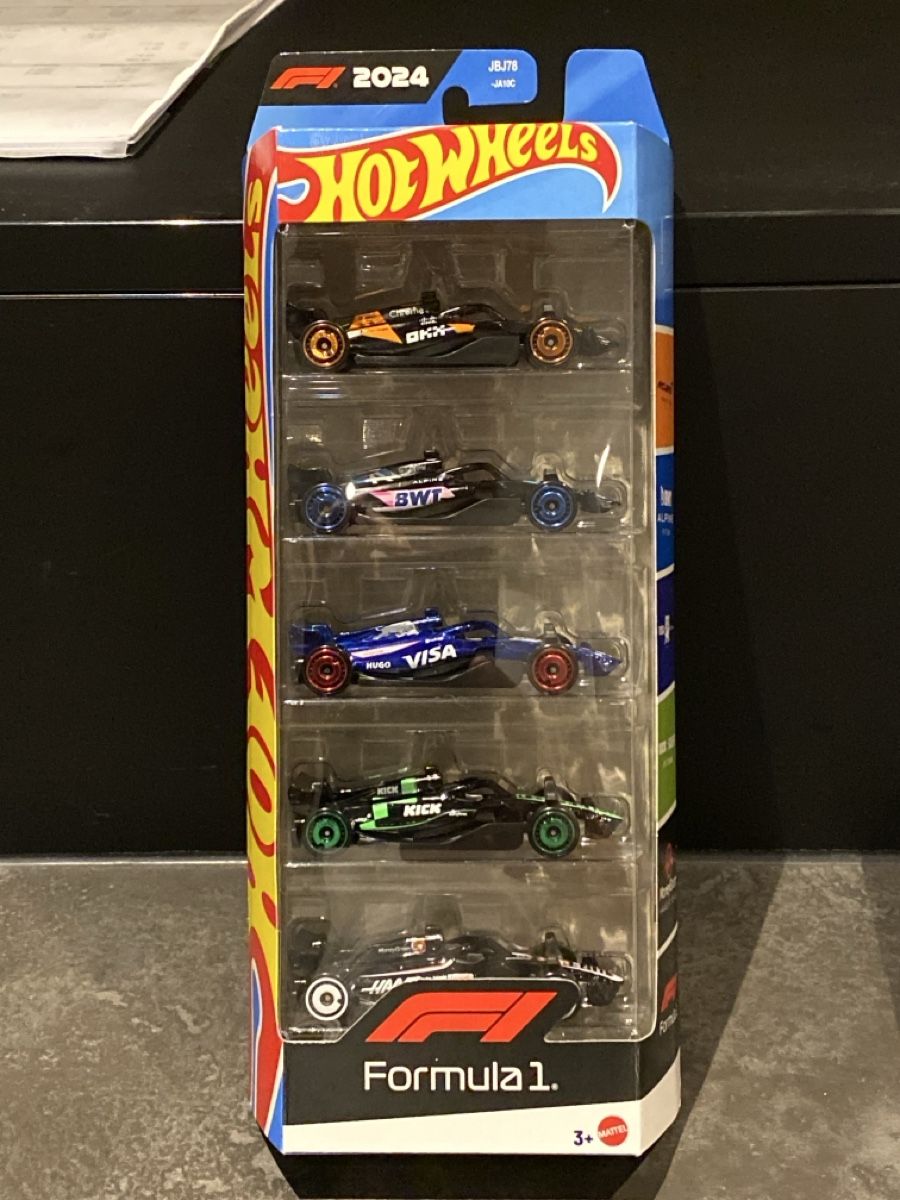 Hot Wheels Modellini d'auto: 5-Pack Hot Wheels Formula 1 Team Set – Nuovo e nell'imballaggio originale da Berg TG venduto da dadukeschlufi