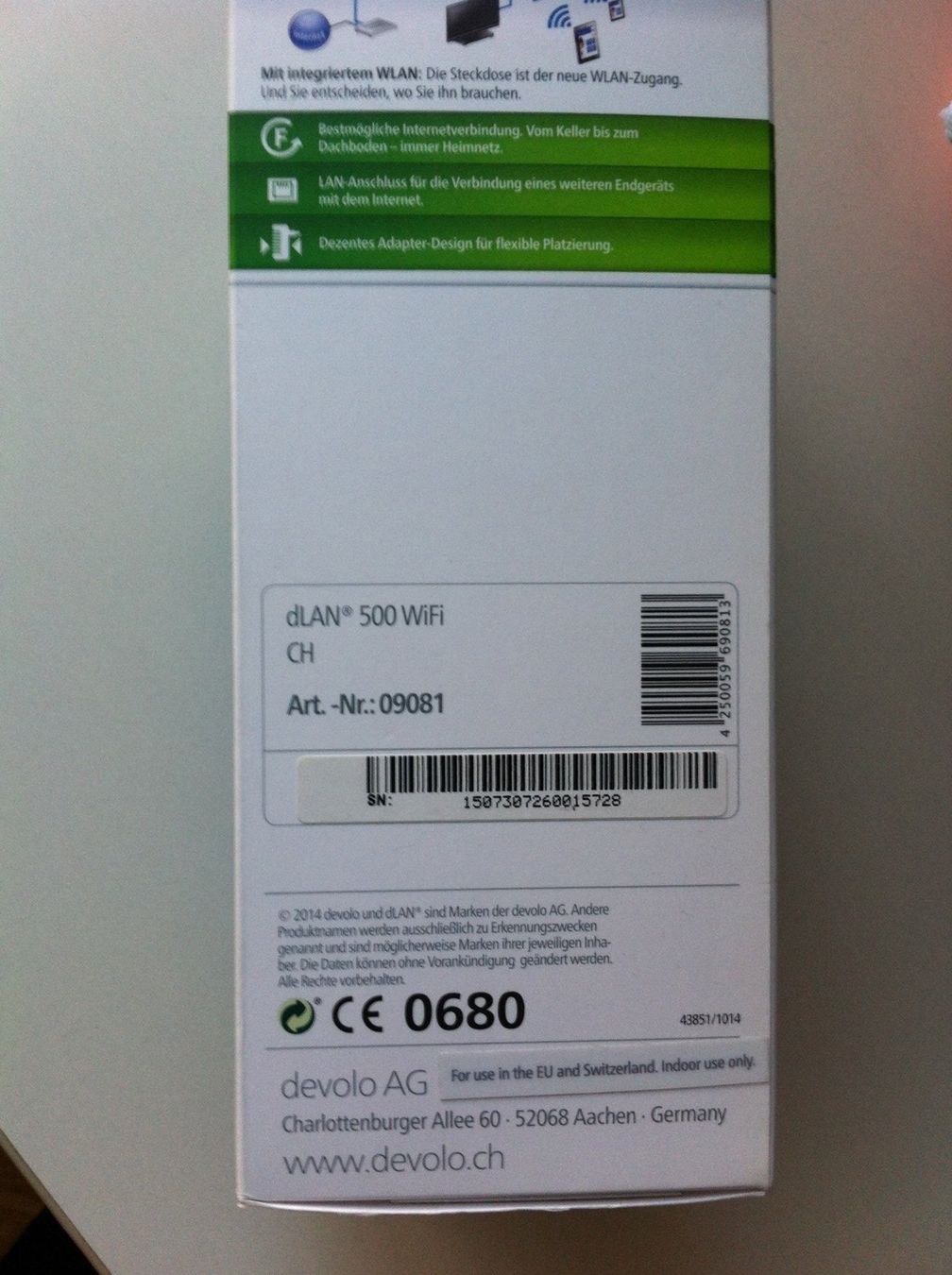PC: Devolo dLAN 500 WiFi / WINDOWS 10 (NEU) – Nuovo e nell'imballaggio originale da Widen venduto da Exchange01 1