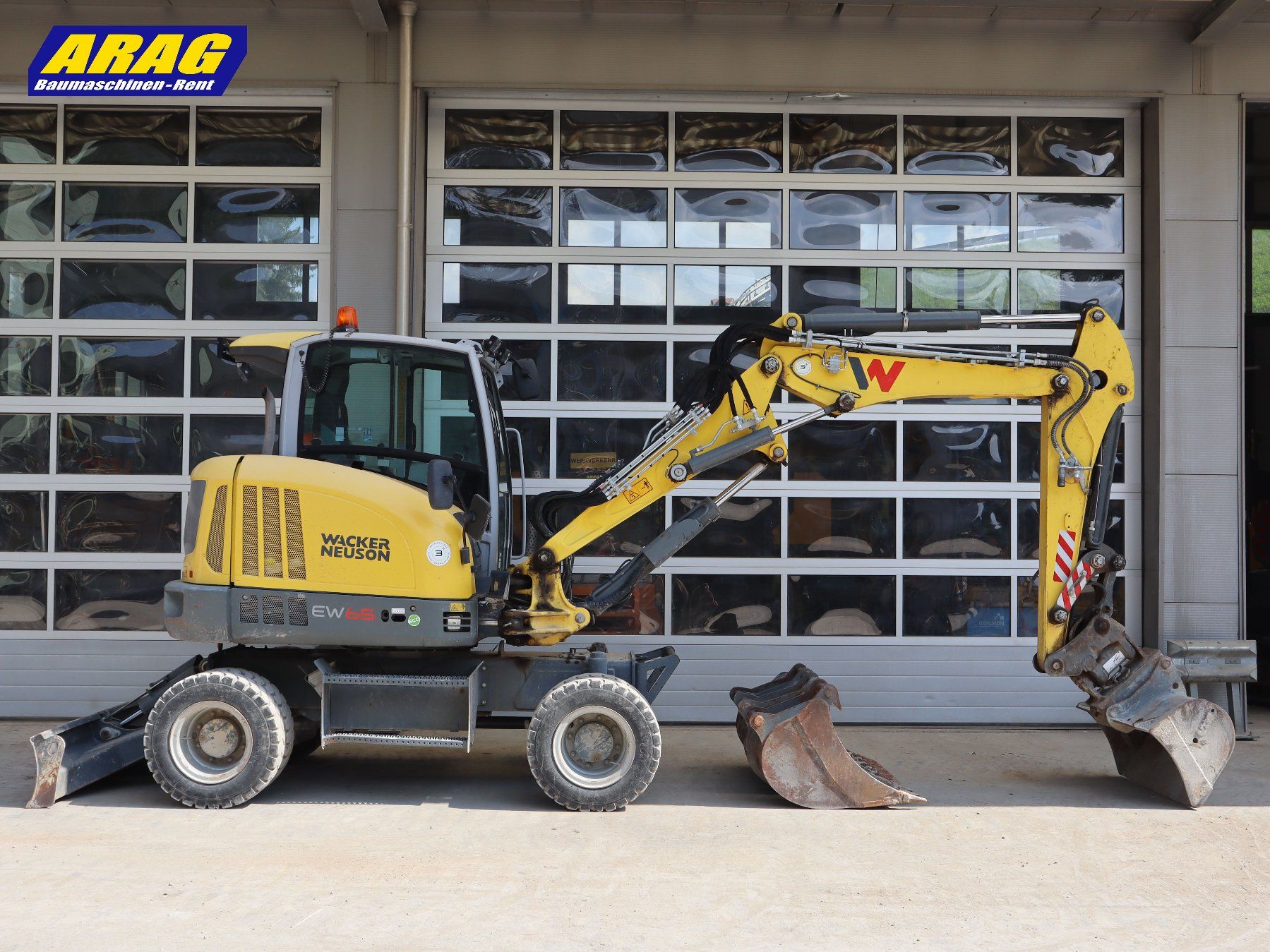 Wacker Neuson Escavatori: Wacker Neuson EW65 Mobilbagger – Usato da Hasle LU venduto da Arag08 1