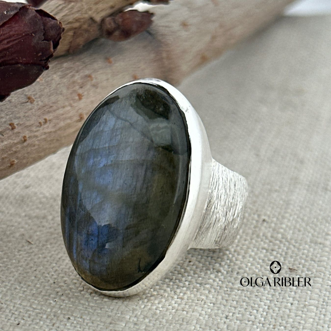 Olga Ribler Anelli: Labradorite Silberring Grösse 62 – Nuovo (secondo la descrizione) da Luzern venduto da Schmuckoutlet 6
