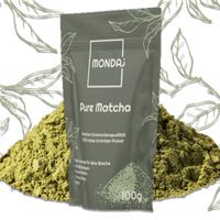 Mondaj Pure Matcha 100% natürliches Grüntee Pulver 100 Gramm