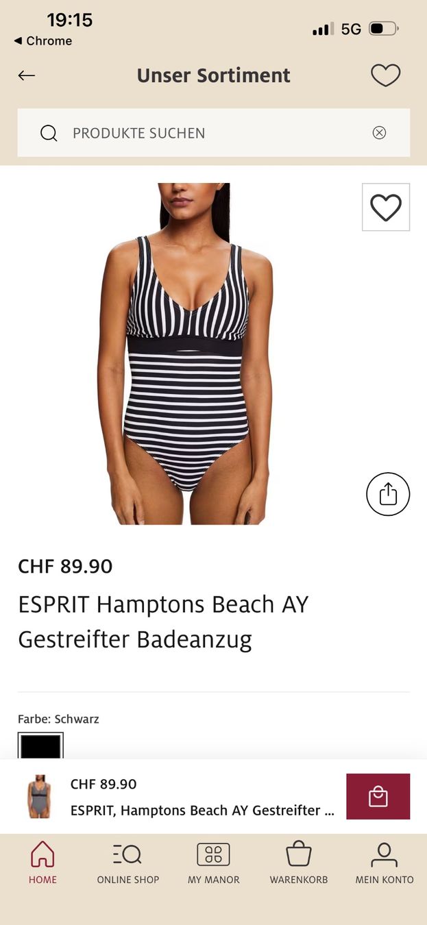 Esprit Badekleider & Bikinis: ESPRIT Hamptons Beach AY, Badeanzug Grösse 36/38 – Gebraucht aus Bättwil von tre_tj9g 2