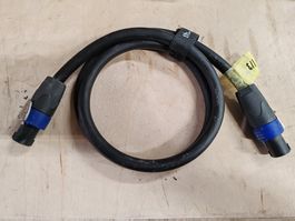 Lautsprecherkabel Speakon 4-pol 4x4mm^2 Patch 1.2m