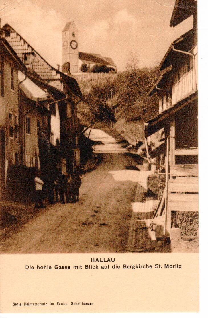 Ansichtskarten: Hallau 1914 – Gebraucht aus Wolhusen von Curver9