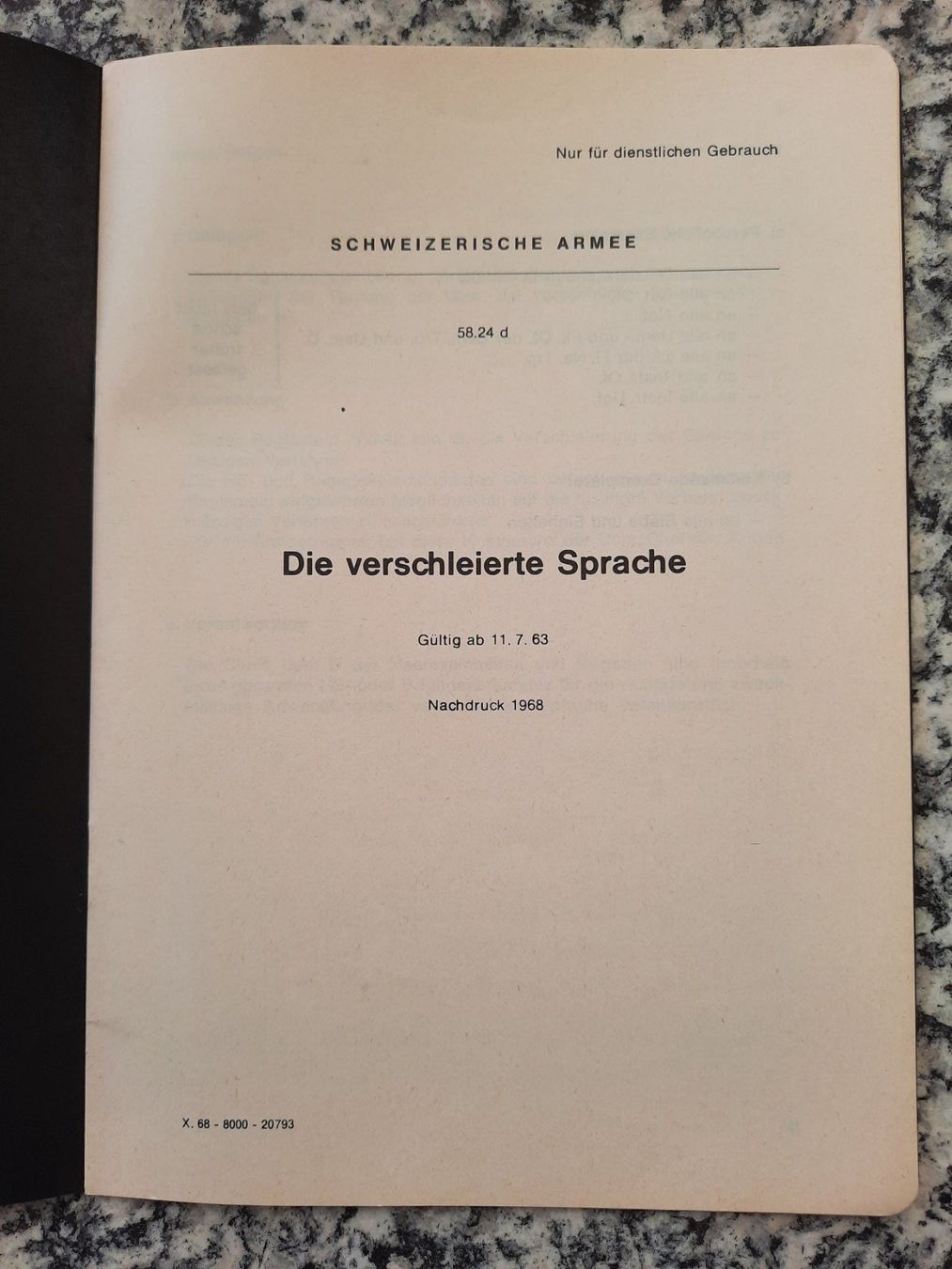 Bücher: Die verschleierte Sprache – Gebraucht aus Ruswil von Sammlergeist 1