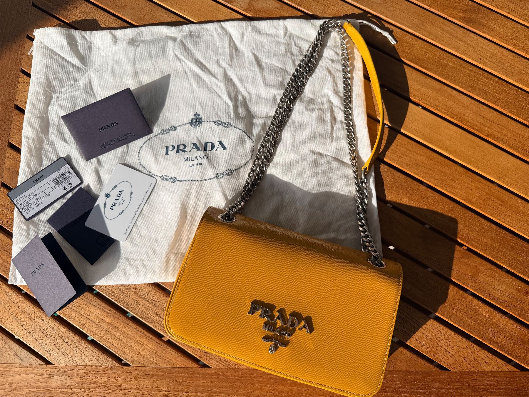 Prada Taschen für Damen: Prada Tasche in Senfgelb – Neu (gemäss Beschreibung) aus Brütten von Rod816 5