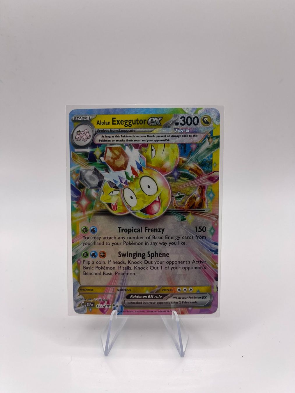 Pokémon Carte collezionabili: Pokemon: Alolan Exeggutor ex 133/191 – Usato da Märstetten venduto da AlienNova